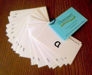 Vowel combination flash cards