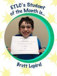 ETLC student of the month