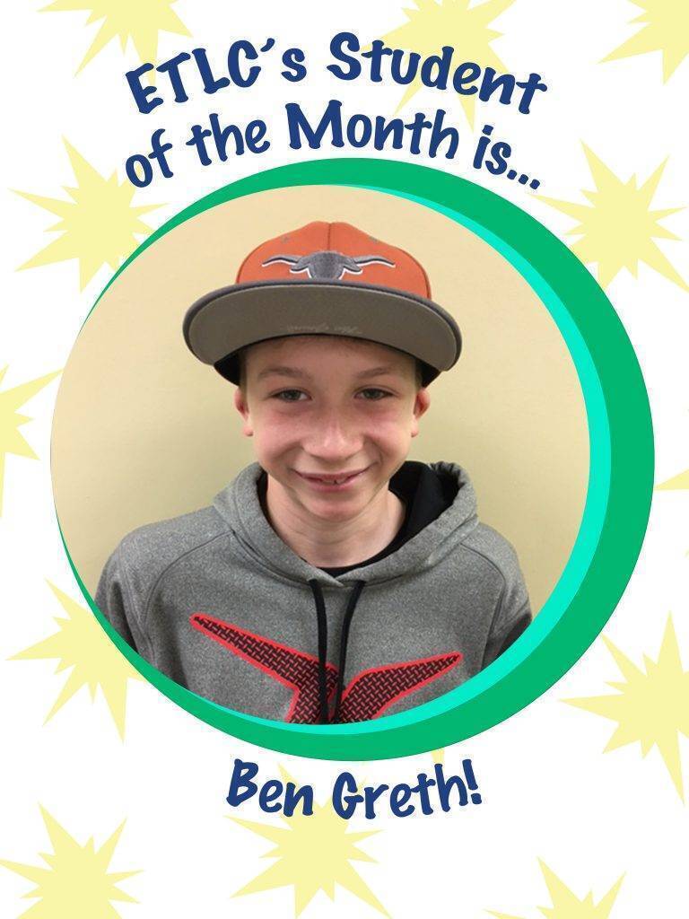 ETLC student of the month