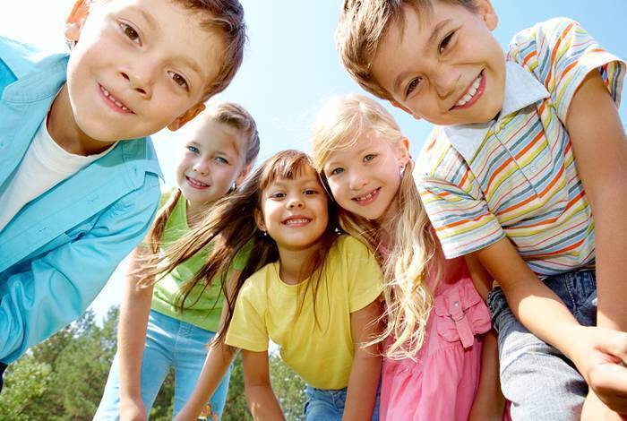 group of students outside