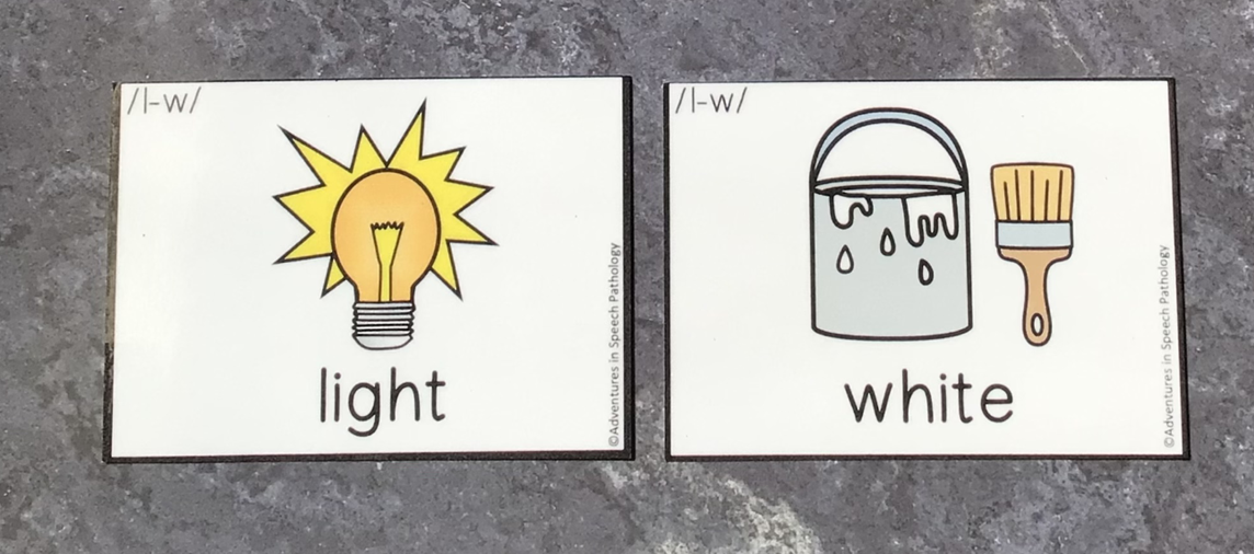 Minimal pairs example flashcards
