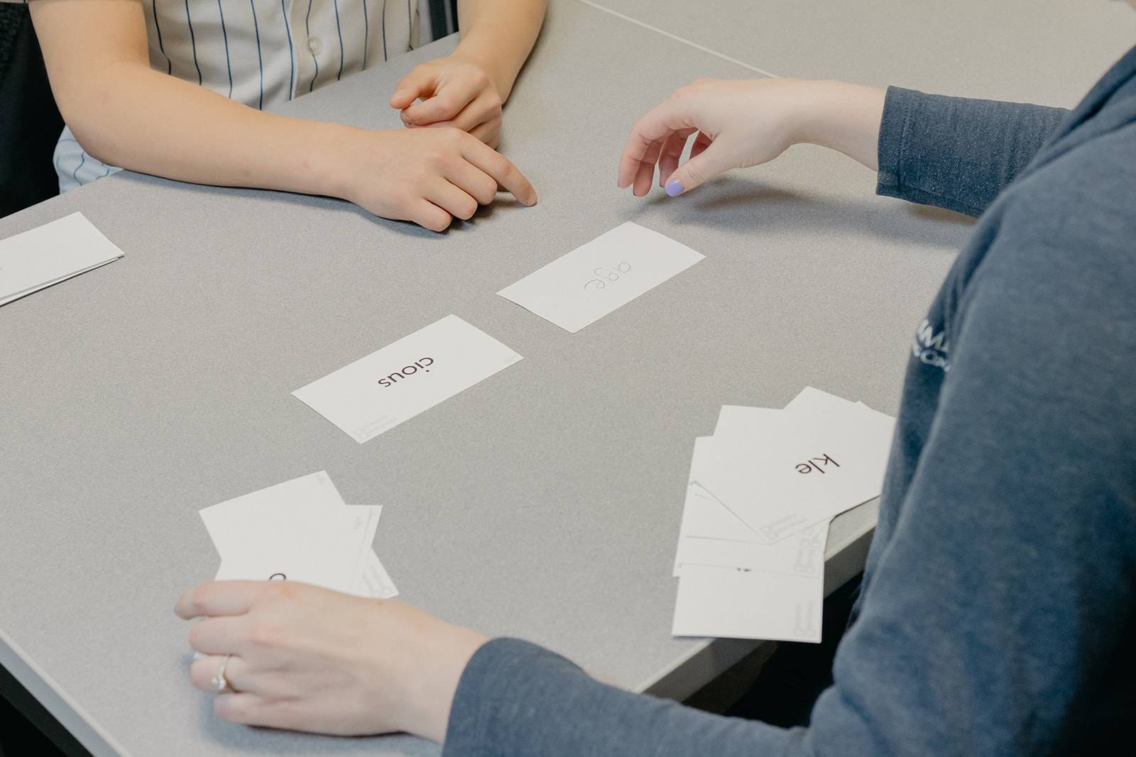 speech therapist with nonsense words