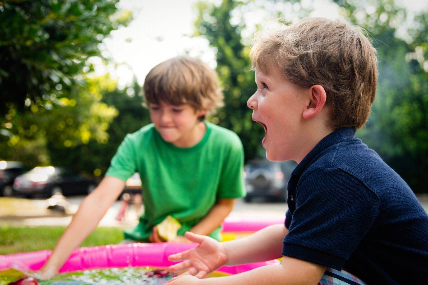 Children playing outside